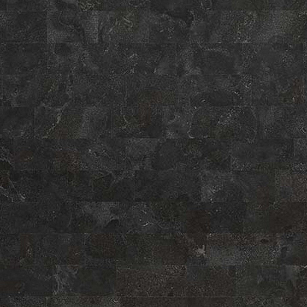 64 Inch Wood Rectangular Dining Table Marbled Surface Tapered Legs White BM296878