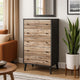 Asher Tall Dresser | 51’’ | 5 Drawers | Gray & Natural Brown BM296902