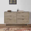 Fervor Dresser | 59" | 6 Drawers | Brown Frame | Nickel Handles