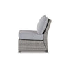 Outdoor Accent Chair | 24’’ | Gray Cushions | Resin Wicker Frame BM296963