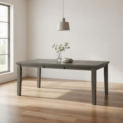 Elin Dining Table | 60–78" | Extendable | Distressed Gray Wood