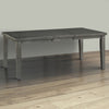 Elin Dining Table | 60–78" | Extendable | Distressed Gray Wood