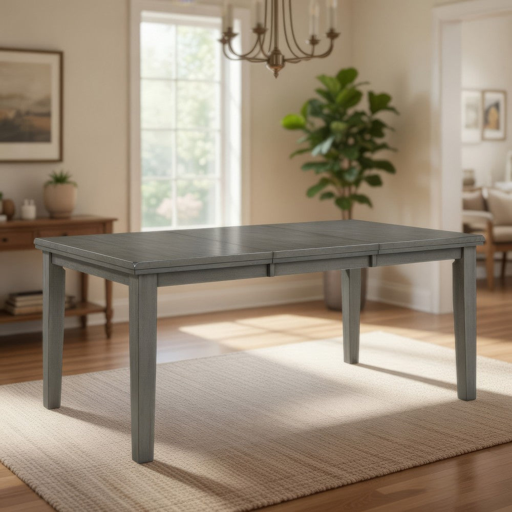 Elin Dining Table | 60–78" | Extendable | Distressed Gray Wood