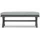 Asp Outdoor Bench | 54’’ | Aluminum Frame | Gray Cushion BM296993