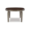 Eerie 48-72 Inch Extendable Oval Dining Table Rich Brown and Vintage Gray By Casagear Home BM296997