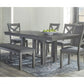 Ibis 62-86 Inch Extendable Dining Table Rectangular Plank Top Gray Wood By Casagear Home BM297003