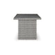 Dune Outdoor Table | 59’’ | Resin Wicker | Open Shelf | Gray BM297004