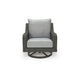 Asp Swivel Lounge Chair | 32" | Outdoor | Aluminum Frame | Gray