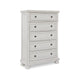 Kith Tall Dresser | 58" | 5 Drawers | Classic White | Bun Feet