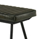 Mia Bench | 54" | Hand Dyed Leather | Vertical Tufting | Espresso
