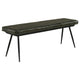 Mia Bench | 54" | Hand Dyed Leather | Vertical Tufting | Espresso