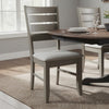Lyla 19 Inch Side Chair, Set of 2, Ladderback Style, Rustic Gray Wood