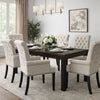 Ali 27 Inch Accent Armchair, Light Gray Fabric Button Tufted Rolled Back