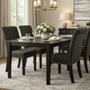 Ali 20 Inch Set of 2 Side Chairs, Brown Rolled Back, Deep Button Tufting
