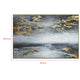 39 x 59 Hand Painted Sky with Gold Foil Clouds Silver Frame Resin Coat BM298942