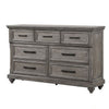 Demi Dresser | 65" | 7 Drawers | Oak Gray | Metal Bar Handles