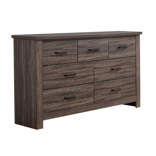 Soma Dresser | 59" | 7 Drawers | Oak Gray | Metal Bar Handles