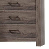 Soma 49 Inch Rustic 5 Drawer Tall Dresser Chest Bar Handles Oak Gray By Casagear Home BM298960
