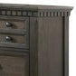 Ziv 64 Inch Classic Wood Dresser with 6 Drawers Metal Bar Handles Brown By Casagear Home BM298978