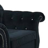 Rima Accent Chair | 51’’ | Velvet | Rolled Arms | Black BM298991