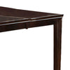 Red 60 Inch Rectangular Dining Table, 2 Extendable Butterfly Leafs, Brown