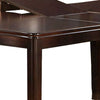 Red 60 Inch Rectangular Dining Table 2 Extendable Butterfly Leafs Brown BM299018