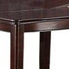Red 52 Inch Dining High Table with 2 Extendable Butterfly Leafs Brown Wood BM299019