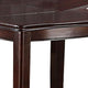 Red 52 Inch Dining High Table with 2 Extendable Butterfly Leafs Brown Wood BM299019