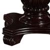 66 Inch Dining Table, Extension Leaf, Twin Pedestal Base, Cherry Oak Brown