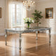 Kipp Dining Table | 72" | Rectangular | Floral Carved | Champagne Finish