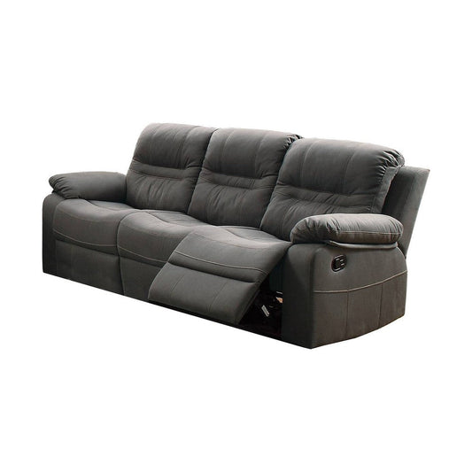 Recliner Sofa | 84" | Manual | USB Port | Slate Blue Faux Leather