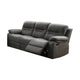 Recliner Sofa | 84" | Manual | USB Port | Slate Blue Faux Leather