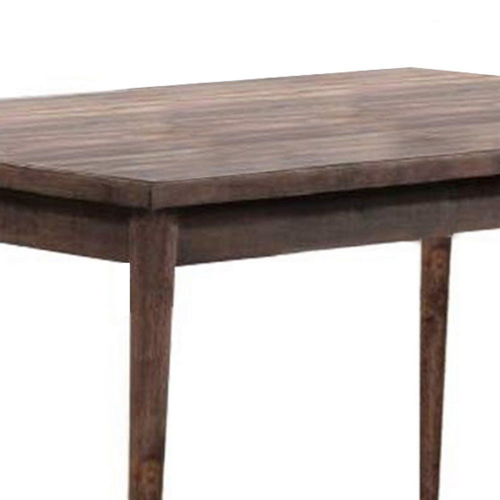 Lee Dining Table | 59" | Rectangular | Tapered Legs | Brown Wood