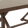 72-90 Inch Rectangular Dining Table Extension Leaf Trestle Base Oak Gray By Casagear Home BM299069