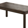 3 Piece Coffee Table and End Table Set Wood Tabletops Dark Brown Finish BM299079