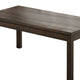 3 Piece Coffee Table and End Table Set Wood Tabletops Dark Brown Finish BM299079