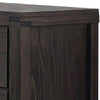 58 Inch Classic Wood Dresser with 6 Drawers Metal Bar Handles Dark Brown By Casagear Home BM299087