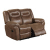 Betty Reclining Loveseat | 65" | Pull Tab | Power | Brown