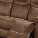Betty 86 Inch Power Reclining Sofa Pull Tab Brown Breathable Leather BM299102