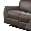 Oya 84 Inch Power Reclining Sofa Pull Tab Mechanism Brown Genuine Leather By Casagear Home BM299108