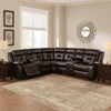 Lof Reclining Sectional Sofa Set | Power | USB Port | Gel Faux Leather