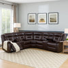 Lof Reclining Sectional Sofa Set | Power | USB Port | Gel Faux Leather