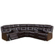 Lof Reclining Sectional Sofa Set | Power | USB Port | Gel Faux Leather