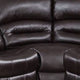 Qox Power Reclining Sectional Sofa Set USB Port Bonded Leather Brown BM299114