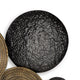 Wall Decor | 44" | Circles | Spiral Texture | Bronze & Black