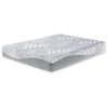 10 Inch Memory Foam Queen Mattress White and Gray Stretch Knit Cover By Casagear Home BM299168