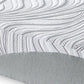 10 Inch Memory Foam Queen Mattress White and Gray Stretch Knit Cover By Casagear Home BM299168