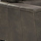 Tufted Sofa | 89" | Gray Faux Leather | Track Arms
