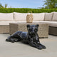 Panther Sculpture | 24" | Handcrafted Mosaic Glass | Black