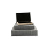 Decor Book Box Set | 3 Piece | Gray Cover | Velvet Lined